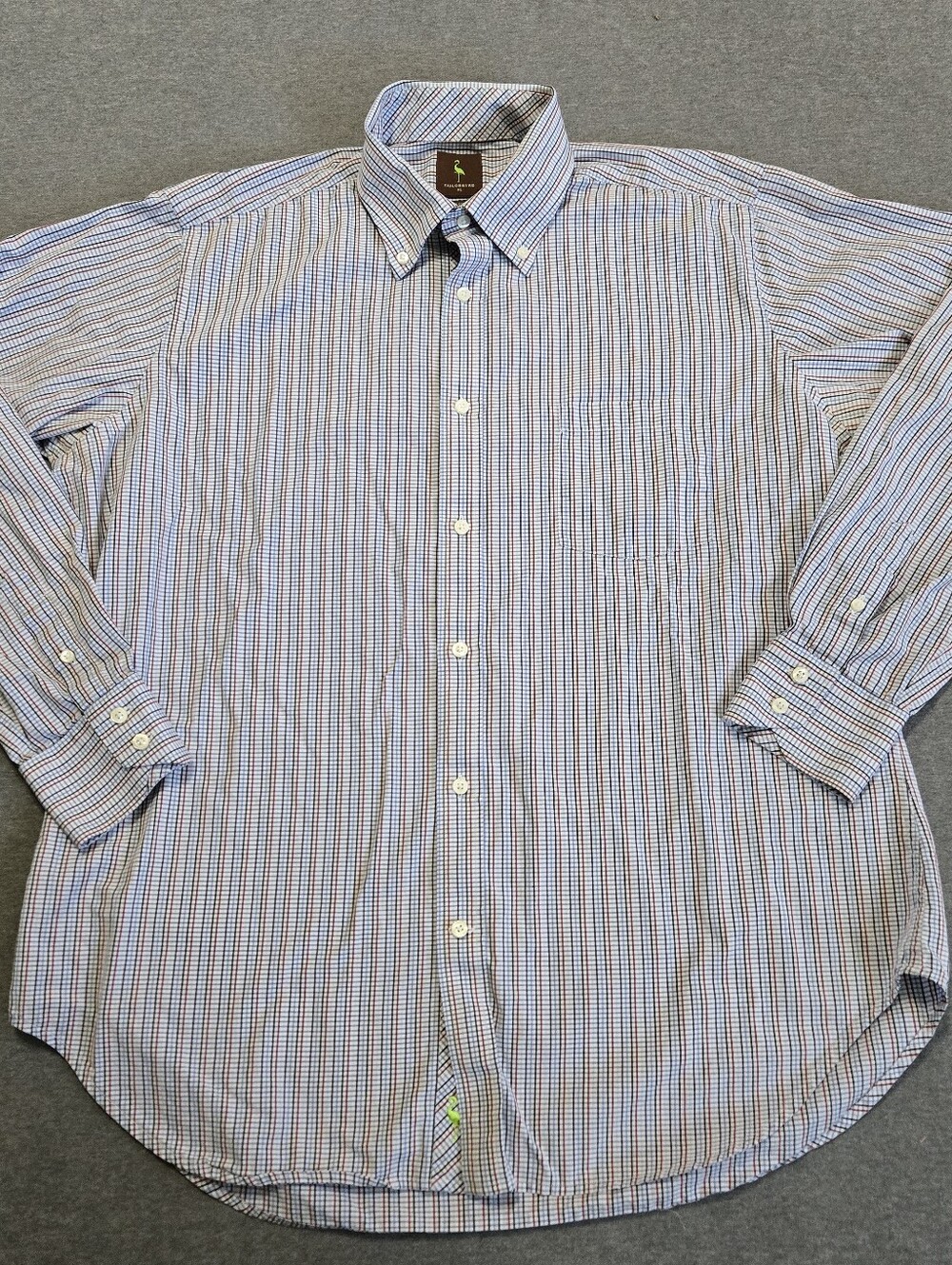 Tailorbyrd Long Staple 2ply Yarn Men's Long Sleeve Casual Shirt Size XL Cotton